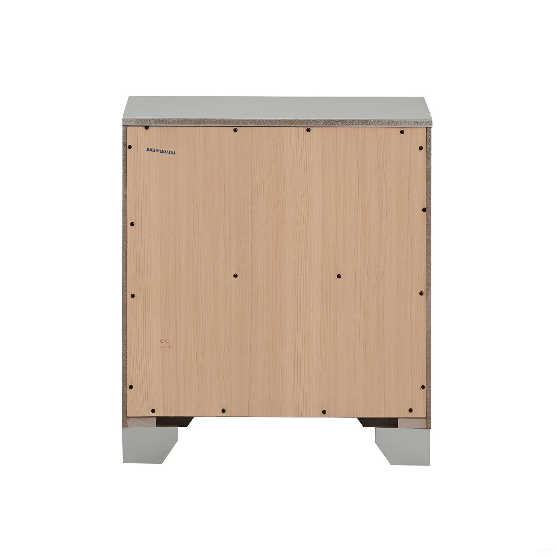 Elegant Silver Champagne Accent Table