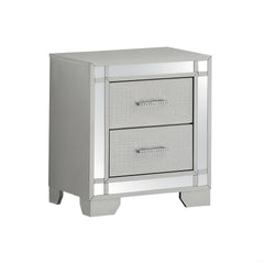 Elegant Silver Champagne Accent Table