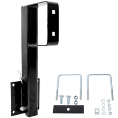 Folding Spare Tire Carrier for RV – Heavy Duty Trailer Spare Tire Mount For 4" Square Bumpers, Securely Mounting 15" and 16" spare tires