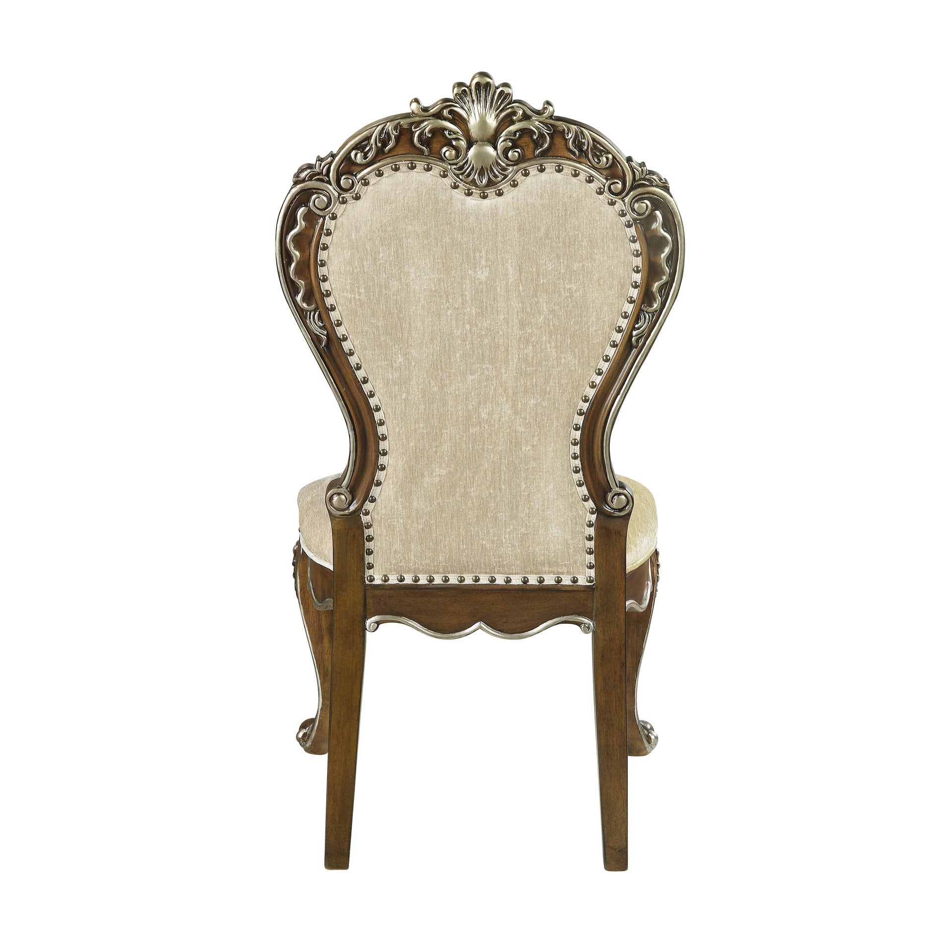 Latisha Antique Oak Finish Side Chair (Armless Chair) (Set of 2)