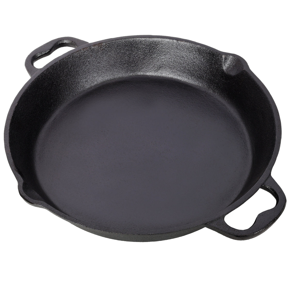 12inch Pre-Seasoned Cast Iron Skillet, Cast Iron Pan,Dual Assist Handles,Use for Grill, Stovetop, Induction, Oven Safe Cookwa