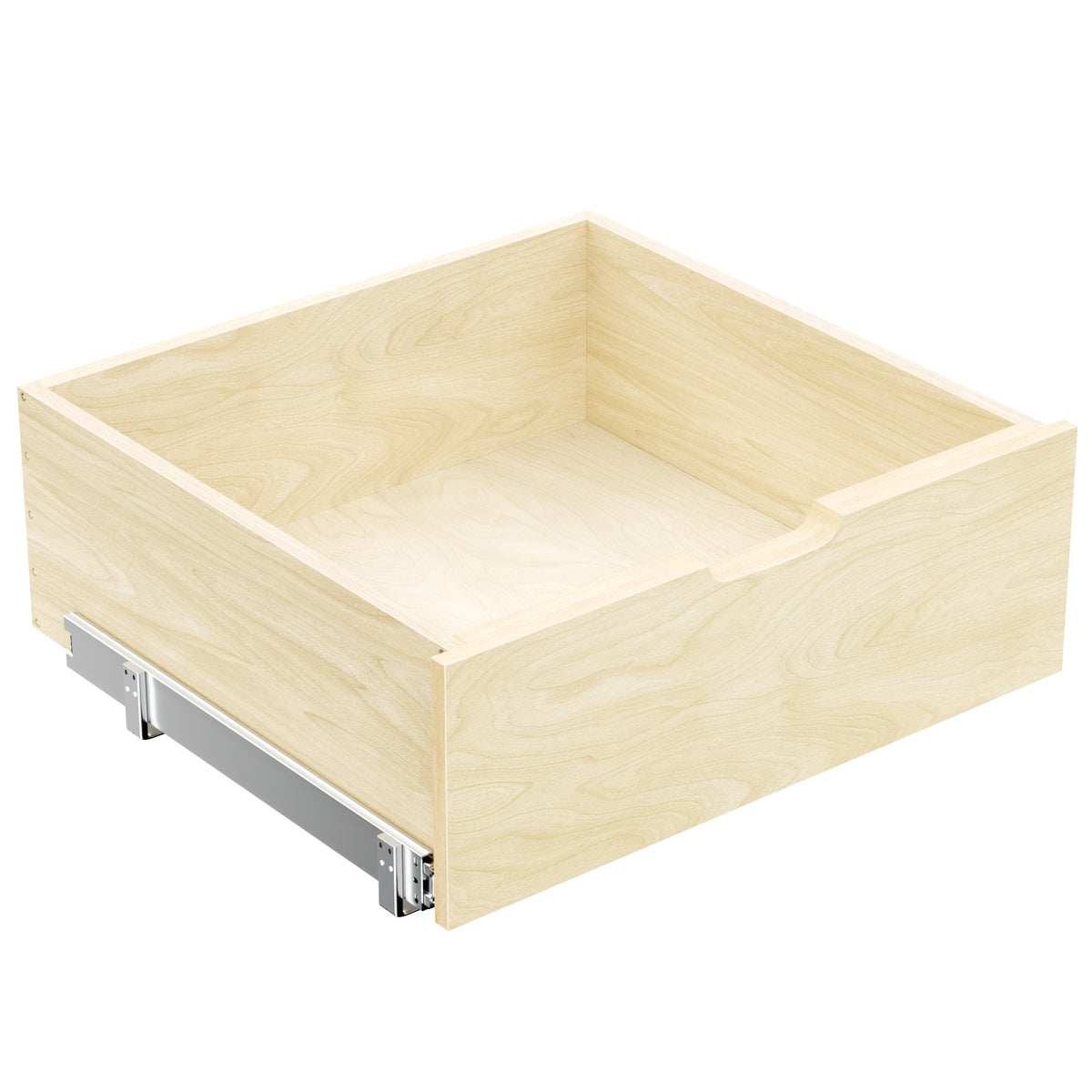 Hard Close Pull Out Cabinet Organizer 8" High Drawer 22½" W x 21" D Wood Slide Out Shelves Cabinet Storage Organizer with Full Extension Rail Slides Pull Out Drawer for Kitchens Cabinet Pantry