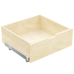 Hard Close Pull Out Cabinet Organizer 8" High Drawer 22½" W x 21" D Wood Slide Out Shelves Cabinet Storage Organizer with Full Extension Rail Slides Pull Out Drawer for Kitchens Cabinet Pantry