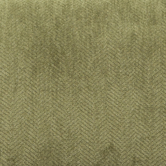 Pisano Contemporary Chenille Fabric Armless Accent Chair with Pillow, Green
