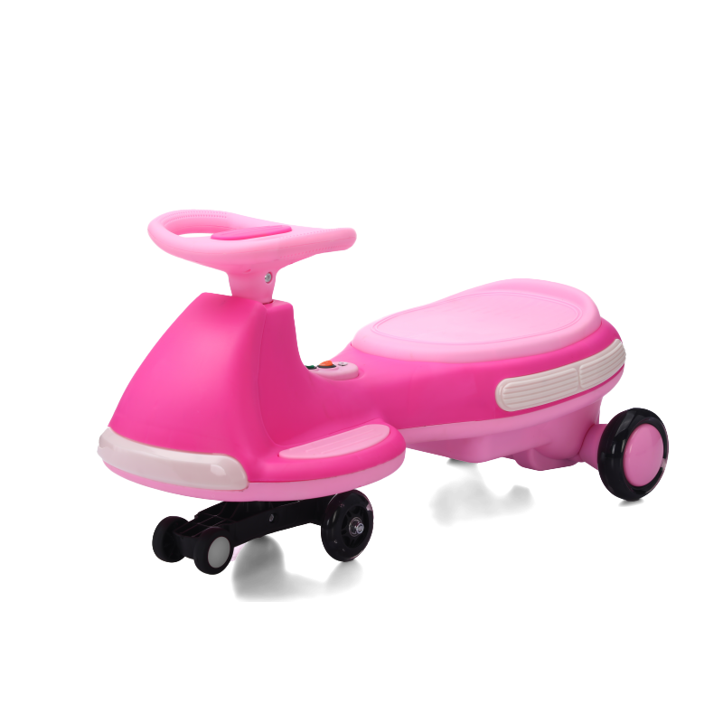 Electric rocking car, fully illuminated, with enlarged flashing and silent wheels, 12V7 battery, dual drive 550 motor, and Bluetooth gliding and electric two-in-one.