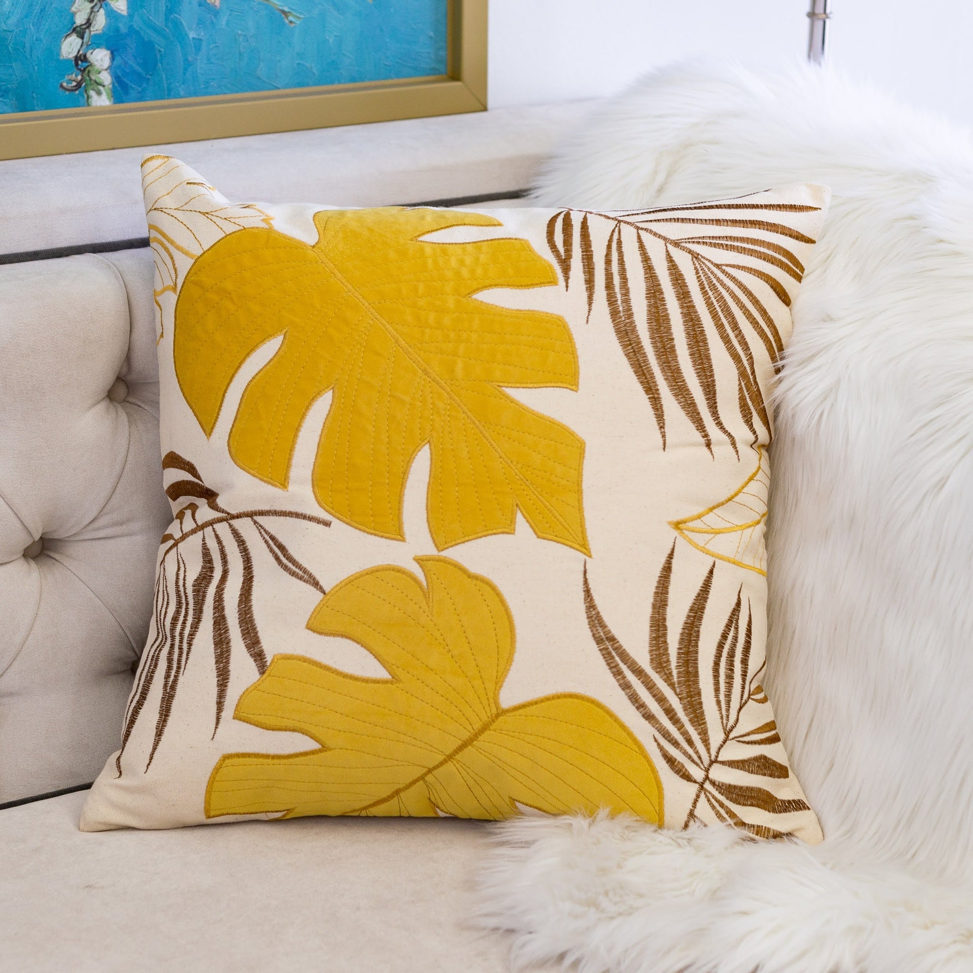 Autumn Vibes Leaf Accent Pillow-2 Pack