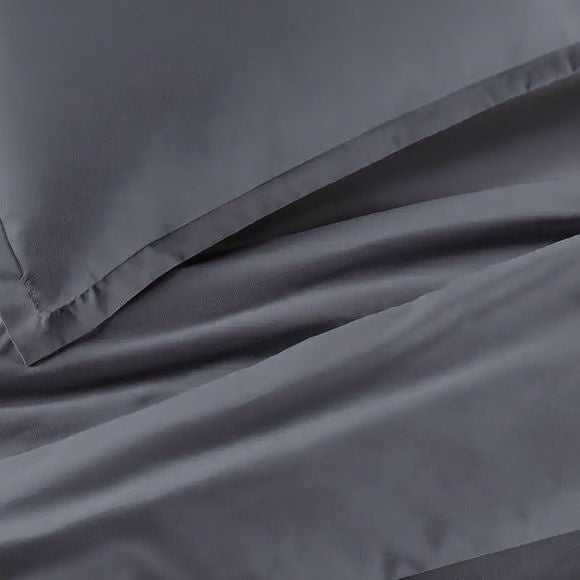 Serta Simply Clean Solid Duvet cover Grey Twin