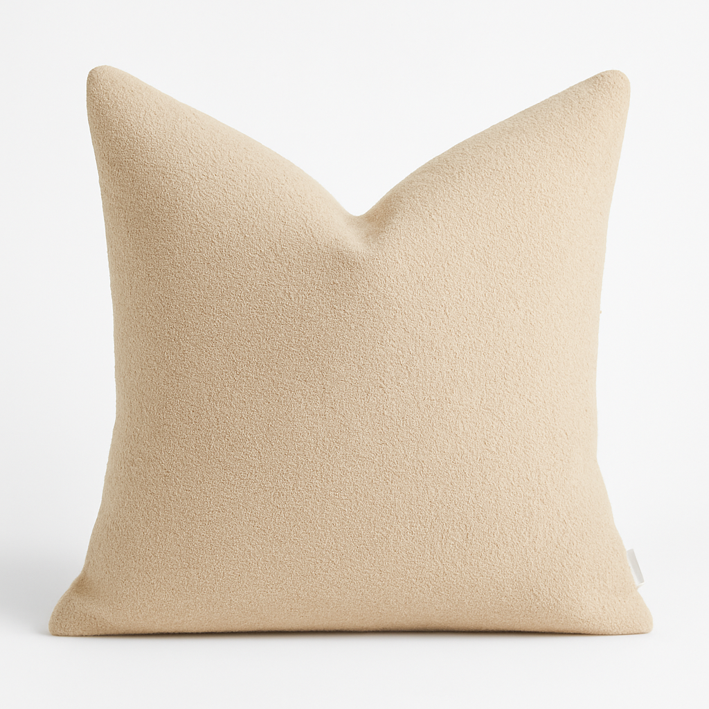 Homey COZY Throw Pillow – Soft Neutral Beige for Serene & Sophisticated Set of 2