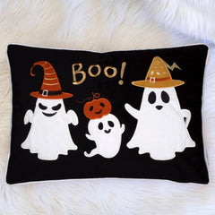 Halloween Boo Ghost Velvet Throw Pillow Set of 2
