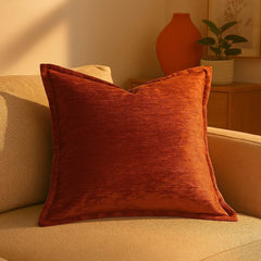 Homey COZY Velvet Throw Pillow – Rose Copper Elegance with Soft Luster and Modern Warmth