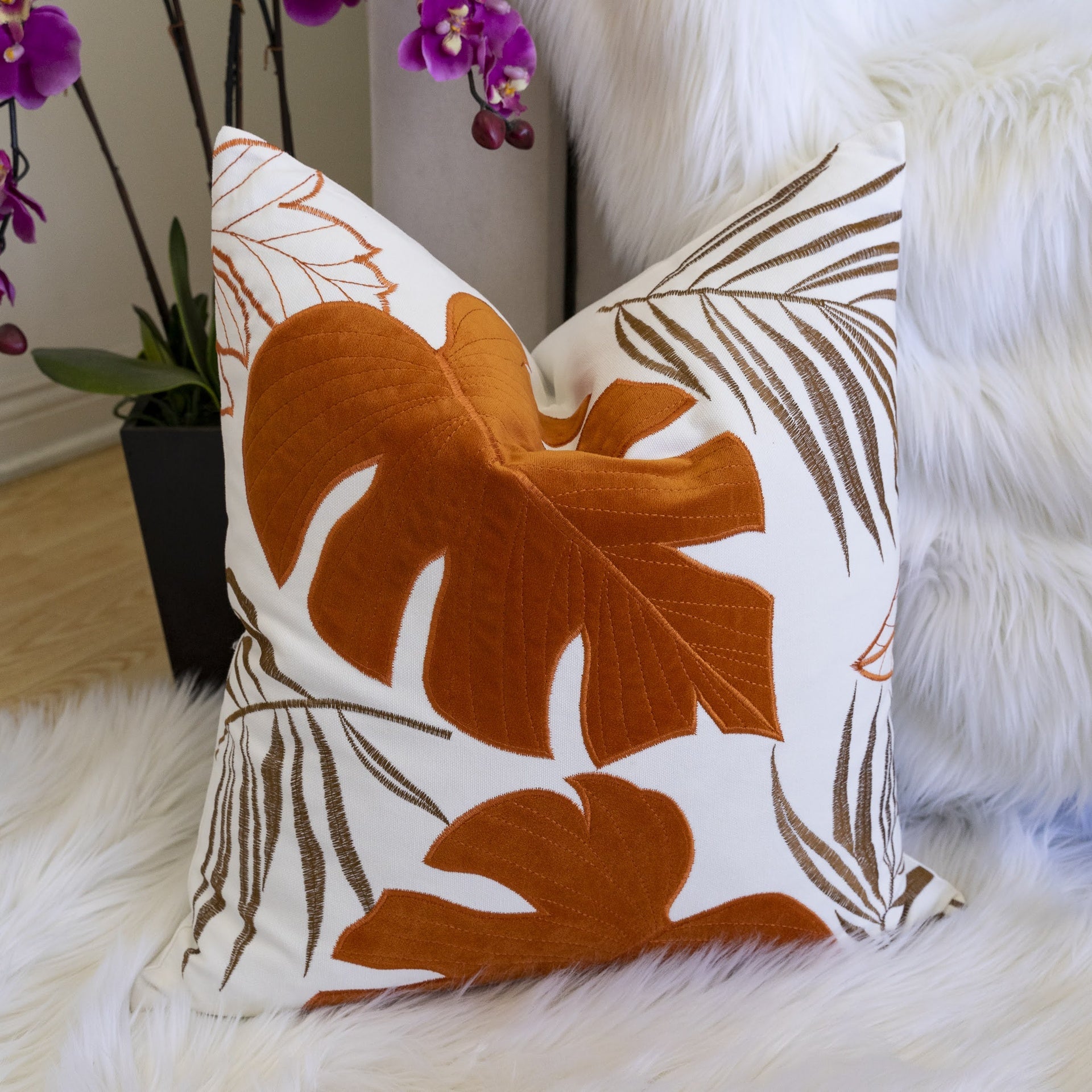 Autumn Vibes Leaf Accent Pillow-2 PACK