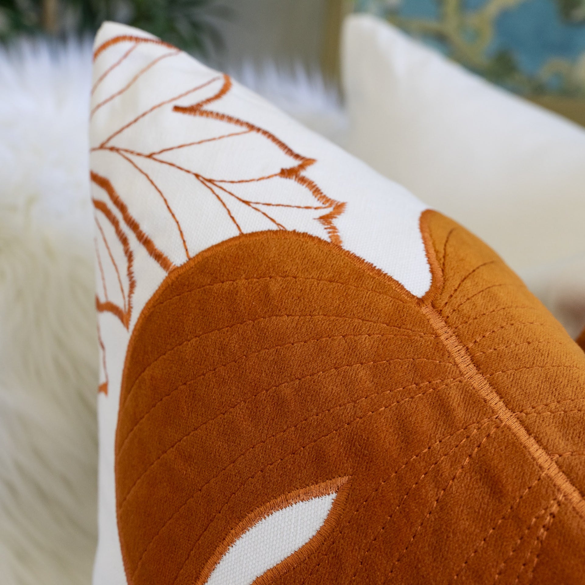 Autumn Vibes Leaf Accent Pillow-2 PACK