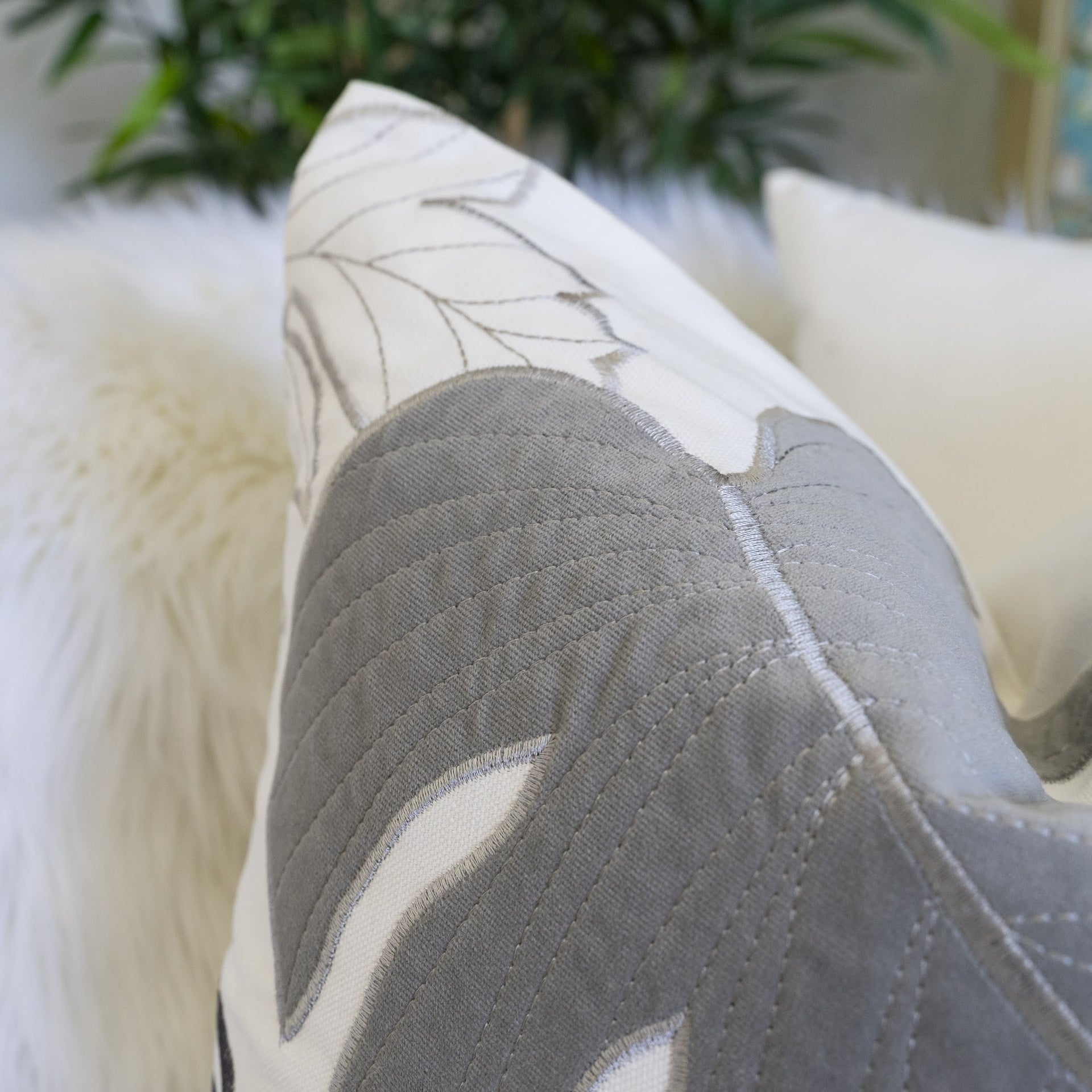 Autumn Vibes Leaf Accent Pillow Set of 2