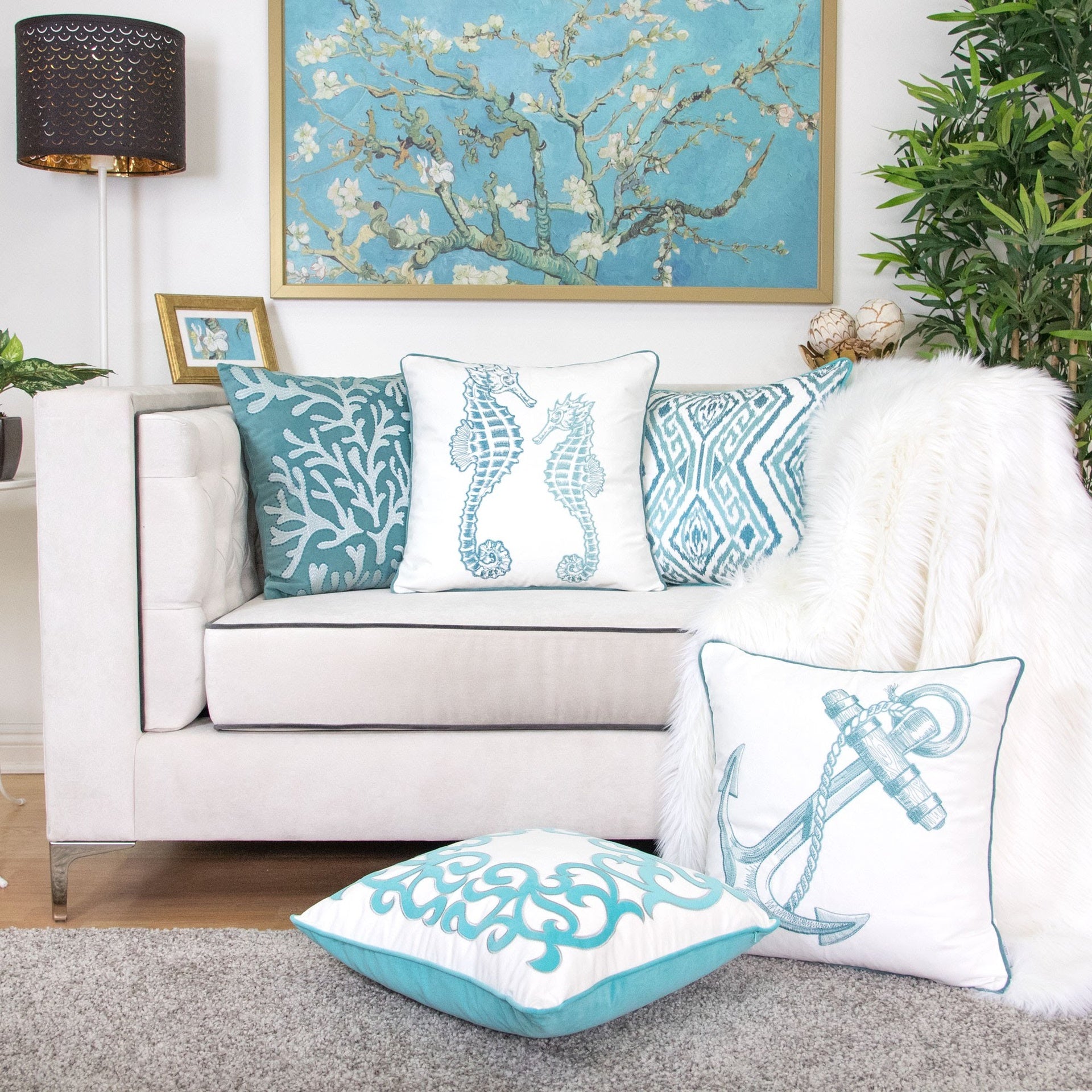 Blue / Spa Seahorses-Set of 2