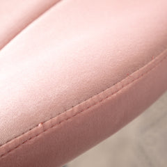 Ellston Upholstered Adjustable Swivel Barstools in Pink, Set of 2