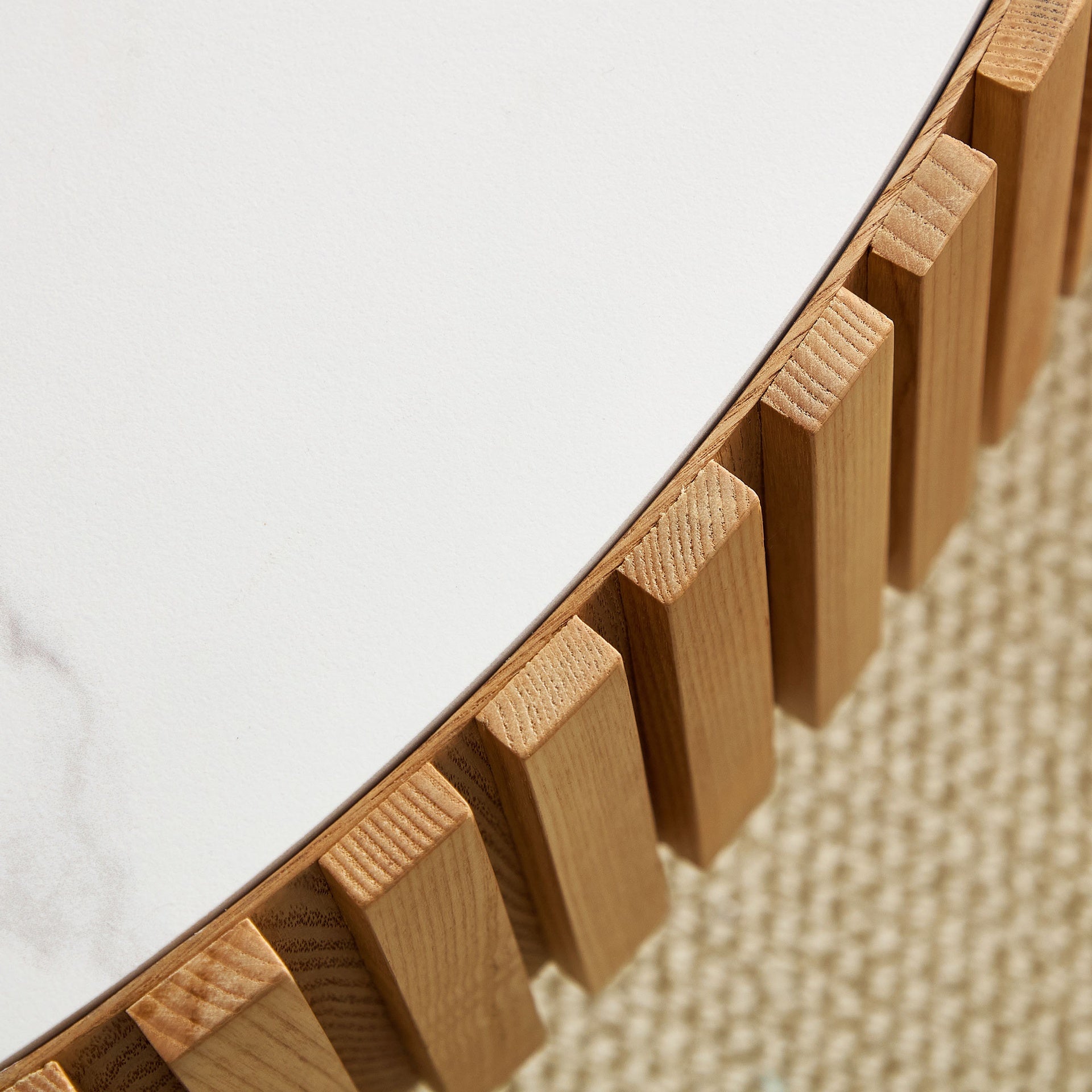 35.43'' Nesting Round Sintered Stone Tabletop Modern Drum Coffee Table Luxury Circle Coffee Table for Apartment ASH