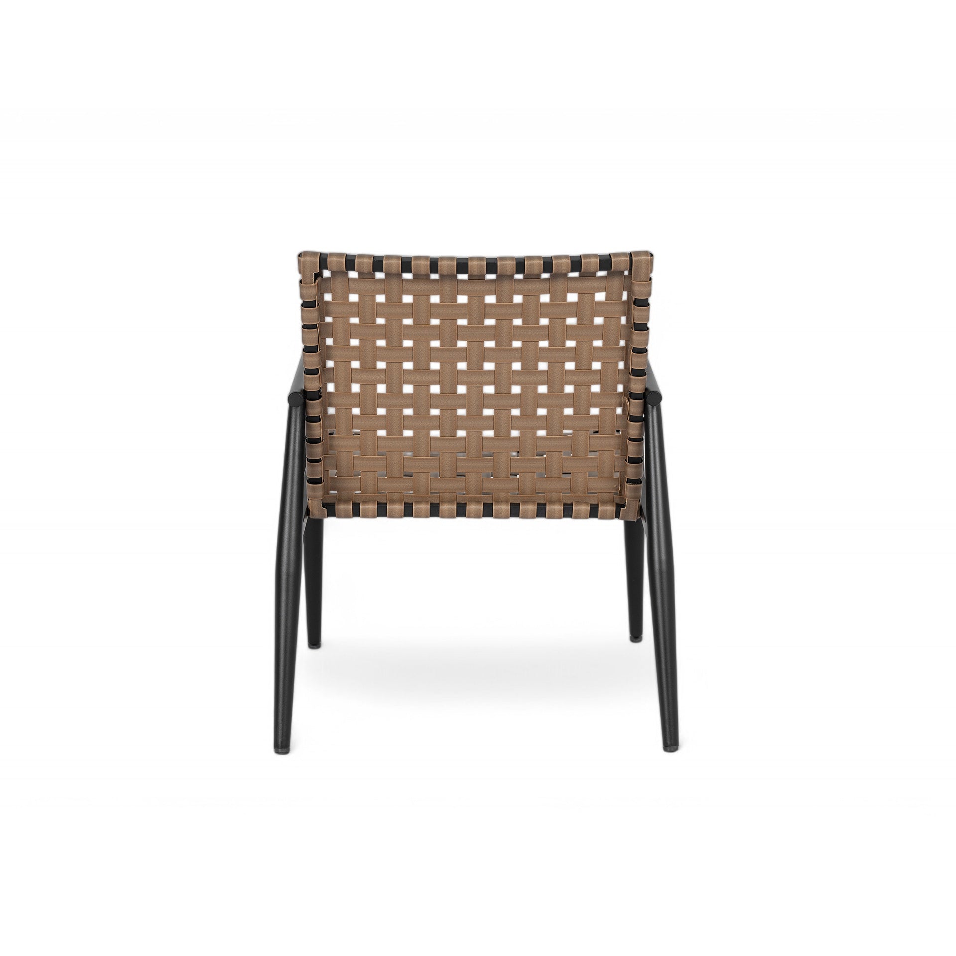 Modern Outdoor Chat Set: 2 PE Rattan Chairs + Black Steel & Tempered Glass Side Table – Durable & Stylish