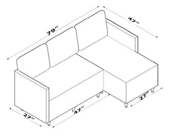 Aybuke Sectional, Brown