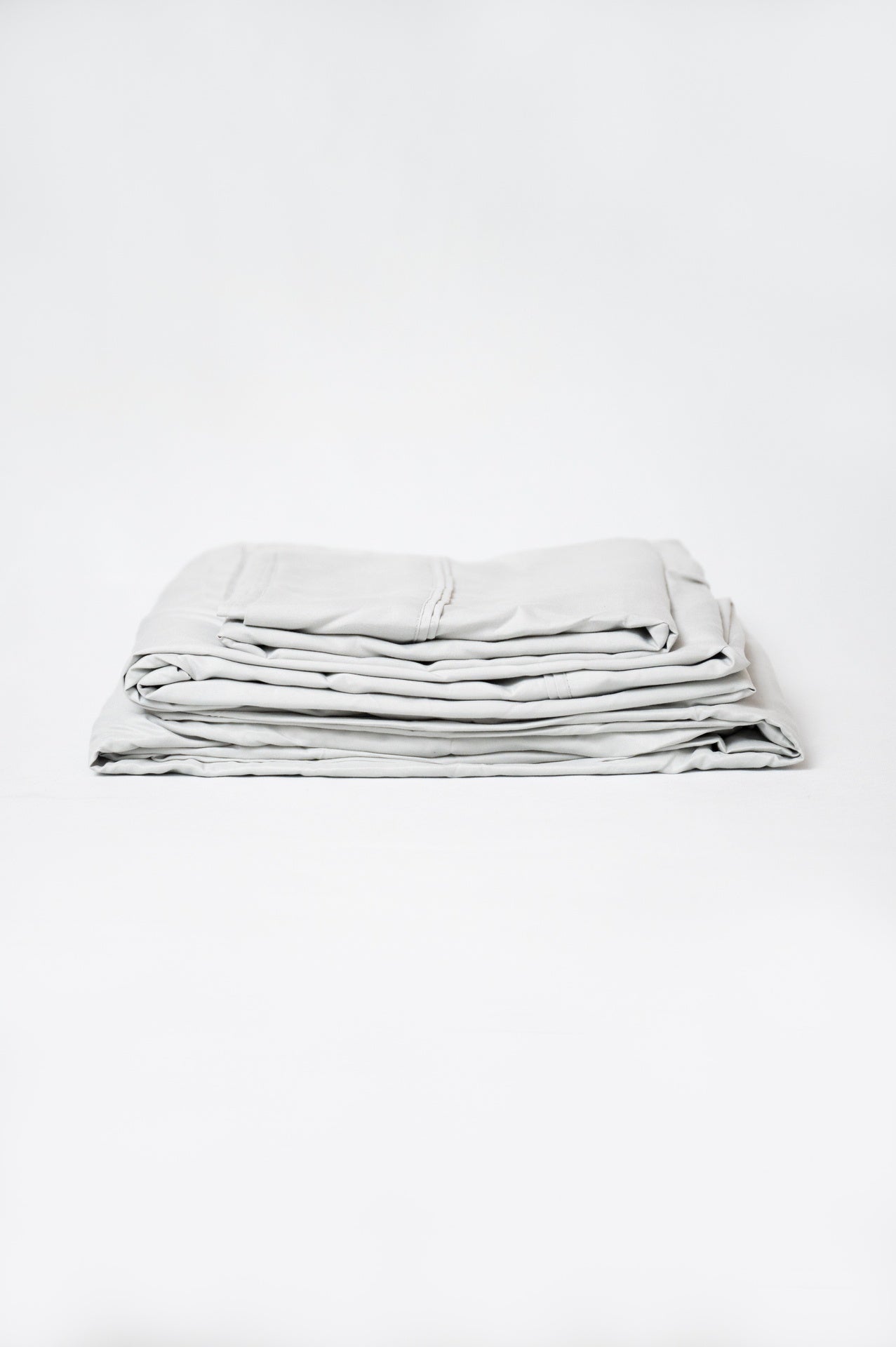 Omne Sleep 4-Piece Pewter Microplush and Bamboo King Hypoallergenic Sheet Set