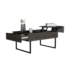 Lift Top Coffee Table 2 Dazza, One Drawer, Espresso / Onyx Finish