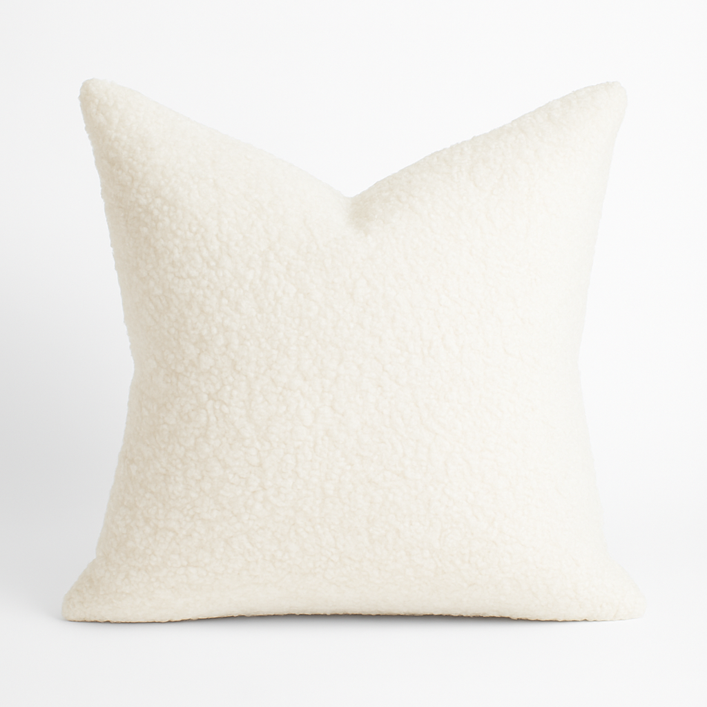 Homey COZY Sherpa Throw Pillow – Plush, Full & Stylish Support for Sofas & Beds