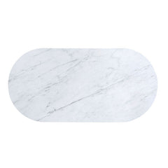 Glam Contemporary Light Teal 1pc Coffee Table White Faux Marble Top Living Room Table W Drawer