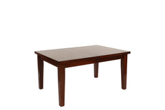 Dining Table Rectangle Dining Table w Leaf 1pc Table Only Rubber wood Antique Walnut Wood Finish Dining Room Furniture
