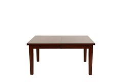 Dining Table Rectangle Dining Table w Leaf 1pc Table Only Rubber wood Antique Walnut Wood Finish Dining Room Furniture