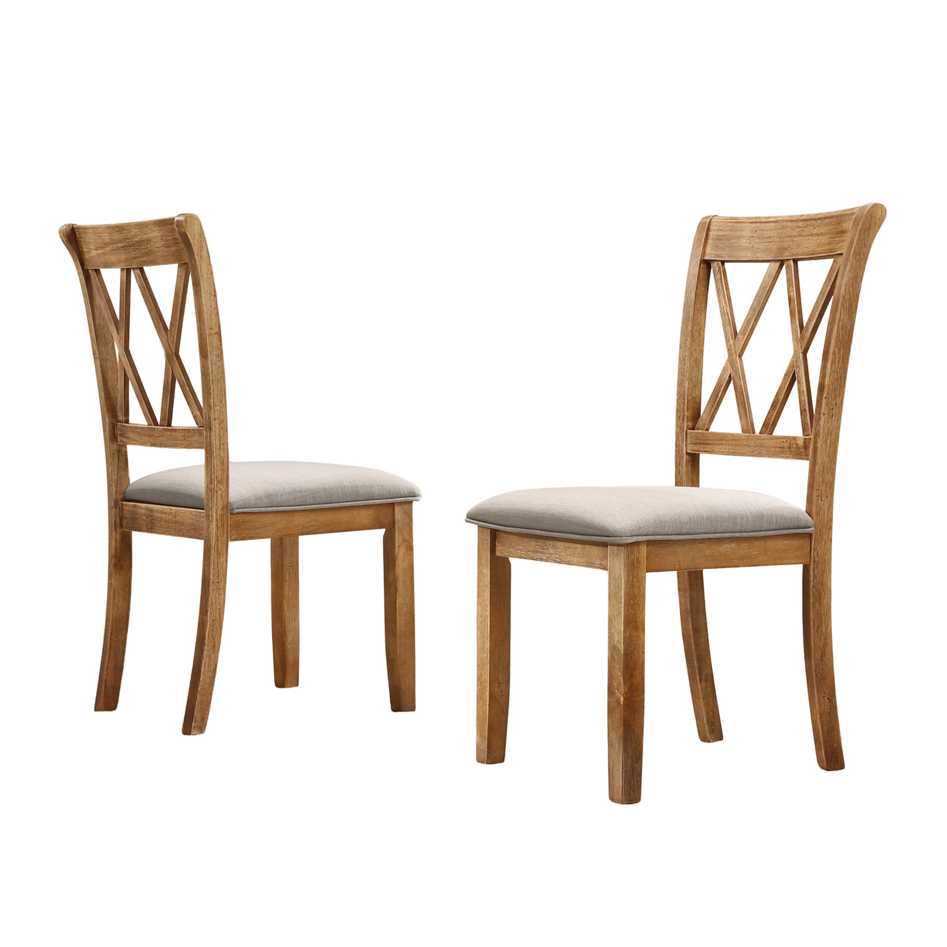 Windvale Cross-Buck Wood 5-Piece Dining Set
