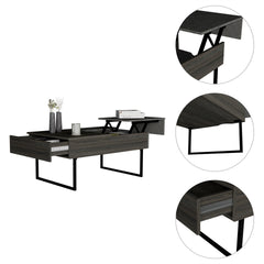 Westover Rectangle Lift Top  Coffee Table Carbon Espresso and Onyx