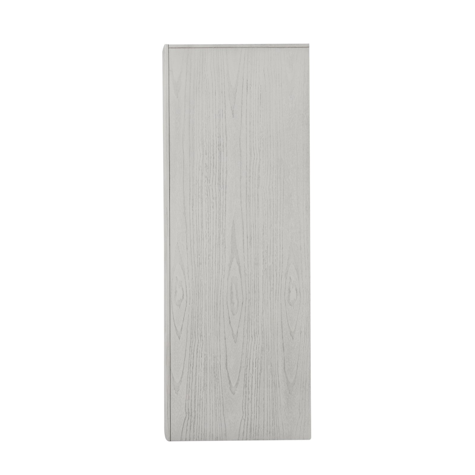 Transitional Style 1pc Chest Ball Bearing Glides English Dovetail Drawers Metal Handles Rustic White Bedroom Furniture
