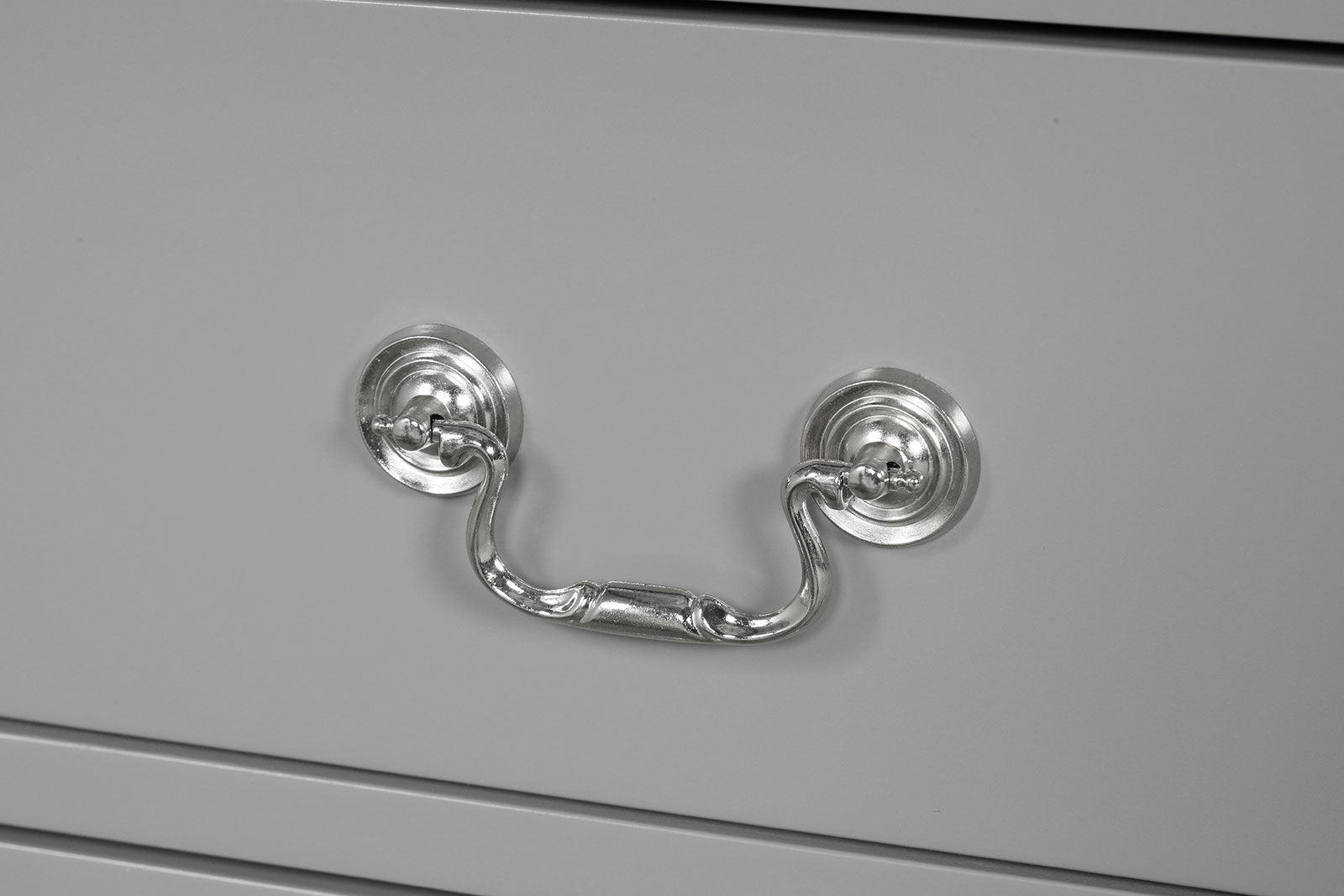 1pc Chest Transitional Style Bracket Legs Hanging Drawers Pull English Dovetail Drawers Dust Proof Case Gray Finish Bedroom Furniture