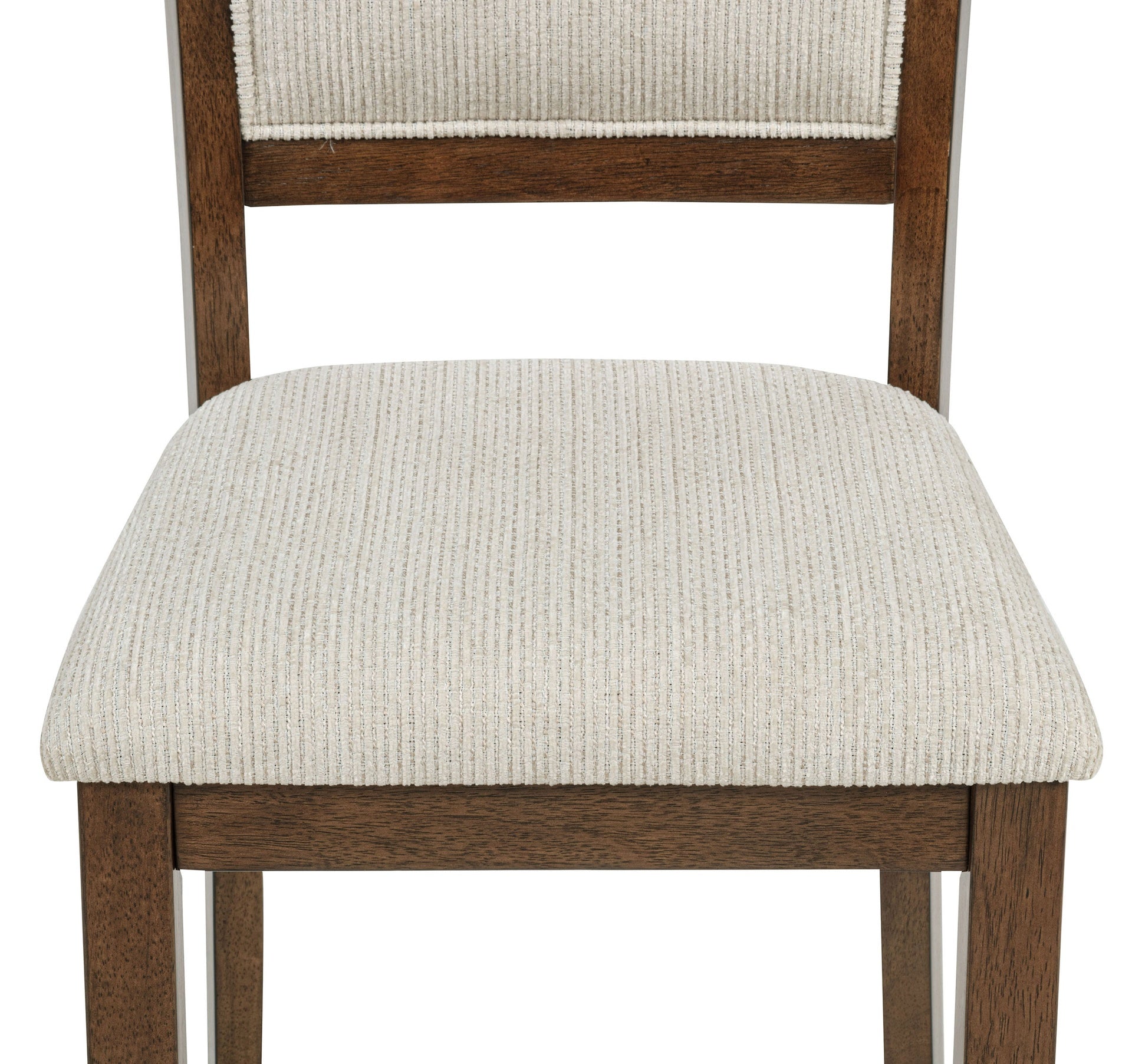 5pc Traditional Wooden Dining Set Rectangular Wooden Table Curve Back Upholstered Chairs Dining Room Furniture Brown