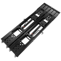 Car Lift, 25.6" Max. Height, 5,000 LBS Capacity Portable Car Lift, with Extended-Length Plates, Heavy-duty Carbon Steel Truck Lift with 120V Power Unit, Auto Car Jack Lifts for Home Garage Shop