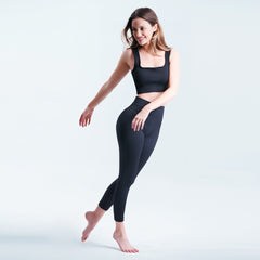 L Women's Yoga Pants Leggings Ribbed Solid High-Waisted Tummy Control Seamless Soft Yoga Gym outfit yoga pants for women leg training