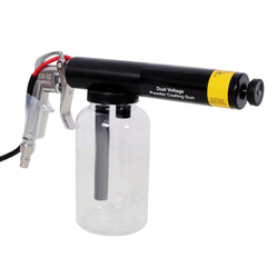 Dual Voltage 15KV 25KV Powder Coating Gun System, Powder Coating Machine with Clear Bottle, 120V/60HZ