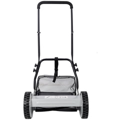 14-Inch 5-Blade Push Reel Lawn Mower with Grass Catcher, GRAY COLOR