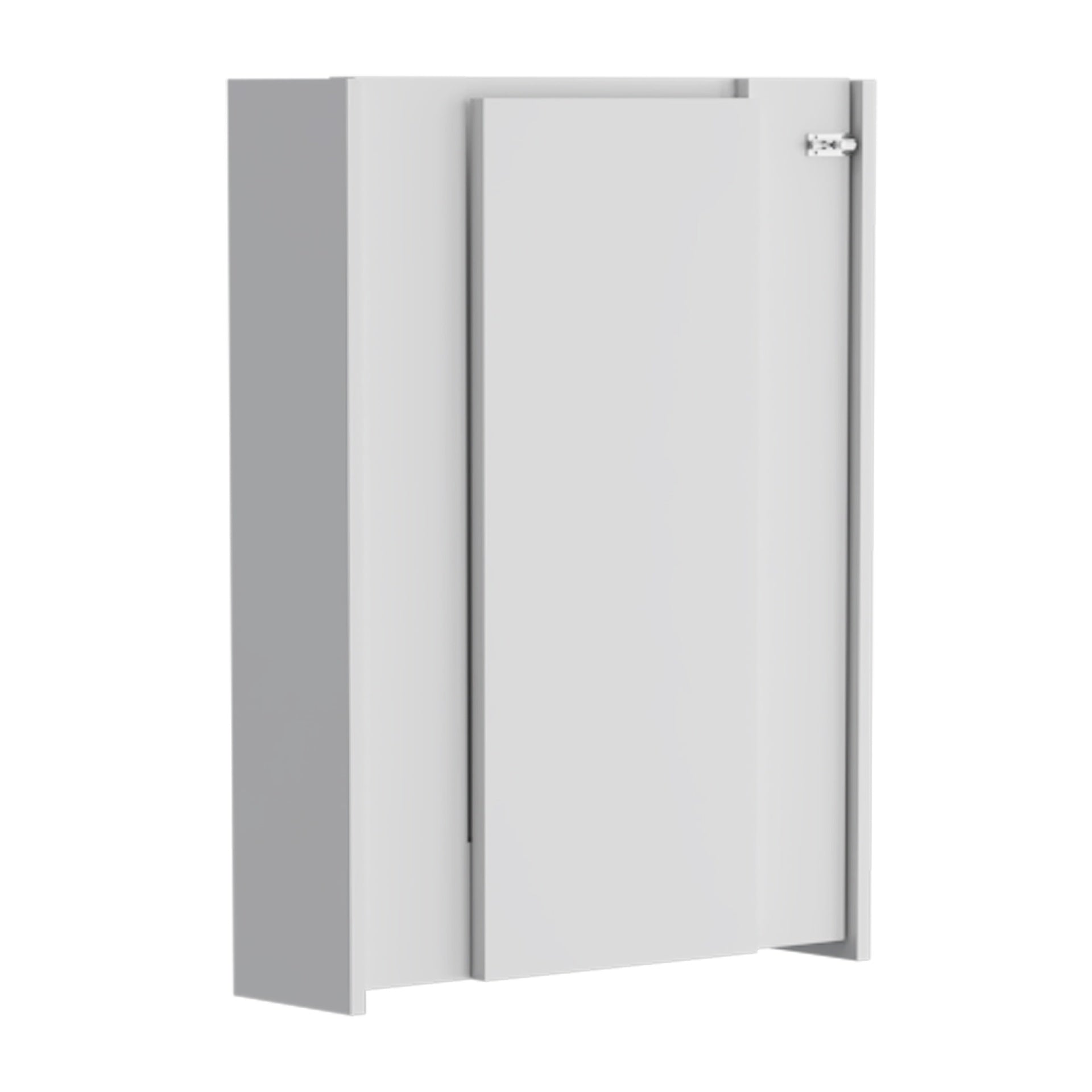 Wall Foldable Table with Multiple Shelves, White