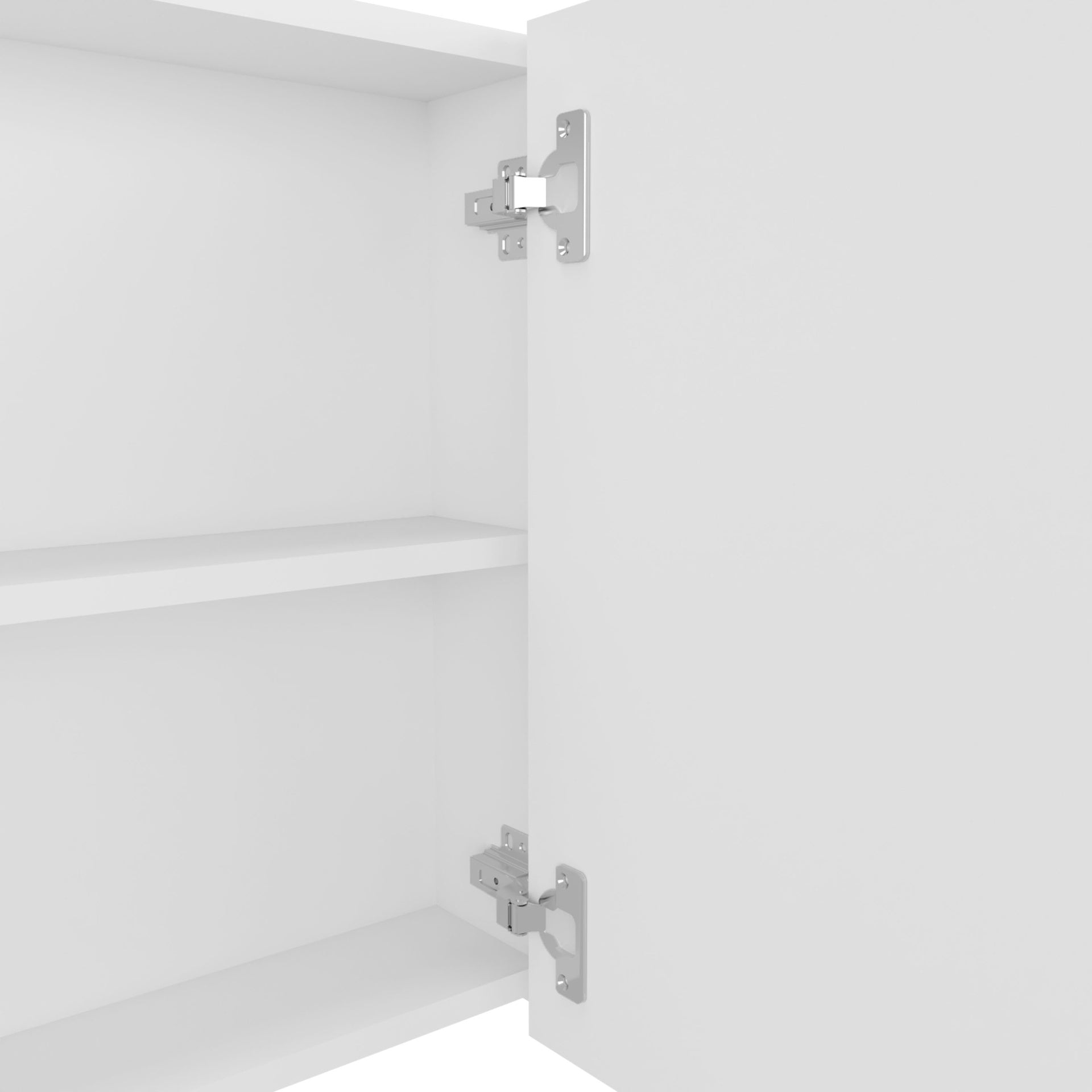 Medicine Cabinet 19.70" H, with 2 Doors, 3 Shelves, 2 Mirrors, White