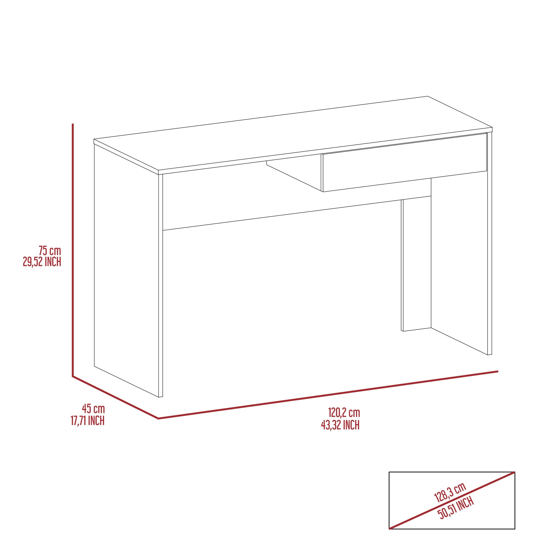 Tampa Writing Computer Desk ,Two Drawers
