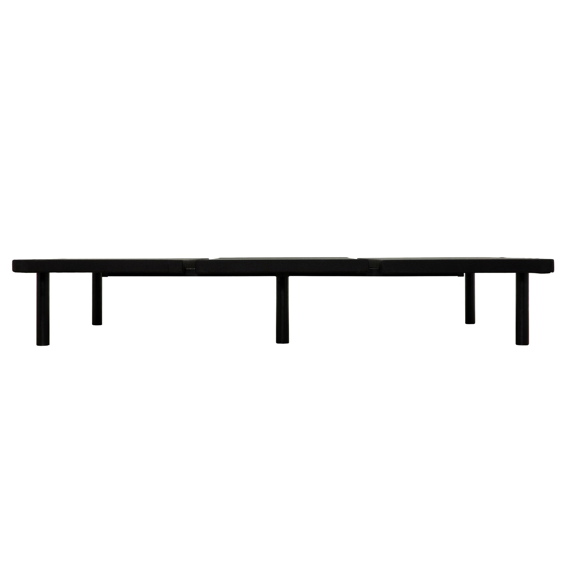 Bedroom Furniture Queen-Size Upholstered Platform Bed Base, Metal Bed Frame, Black