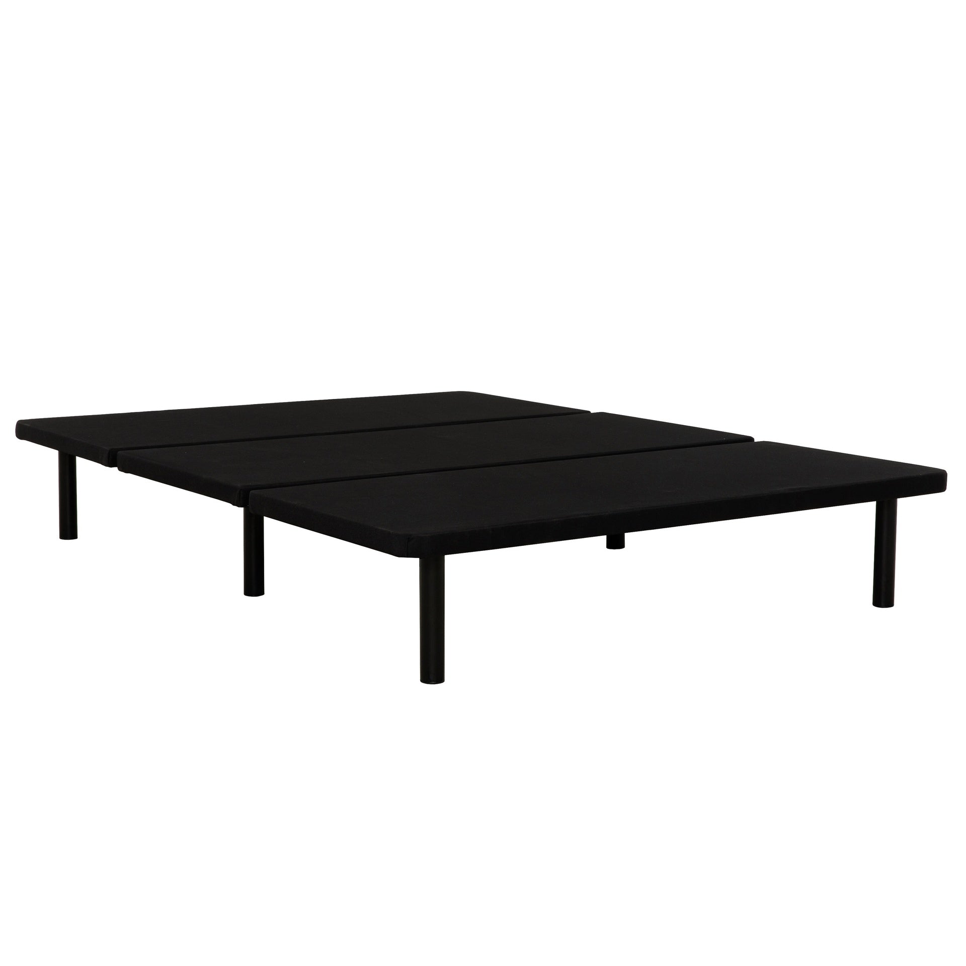 Bedroom Furniture Queen-Size Upholstered Platform Bed Base, Metal Bed Frame, Black