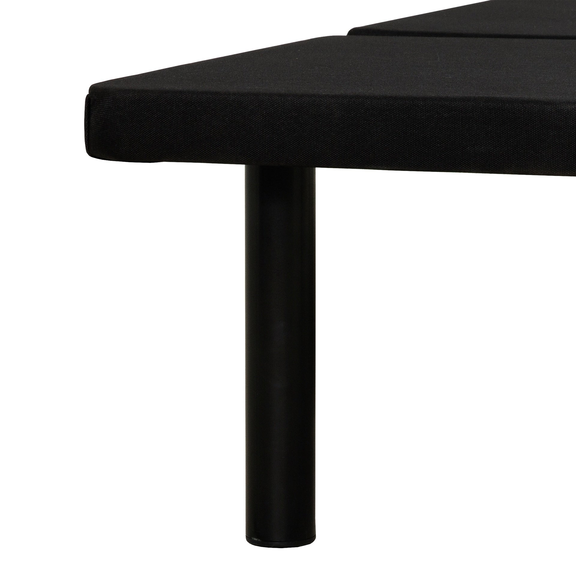 Bedroom Furniture Queen-Size Upholstered Platform Bed Base, Metal Bed Frame, Black