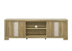 1pc Entertainment Console Rustic Charm Driftwood Wood Finish Open Shelf Living Room Furniture