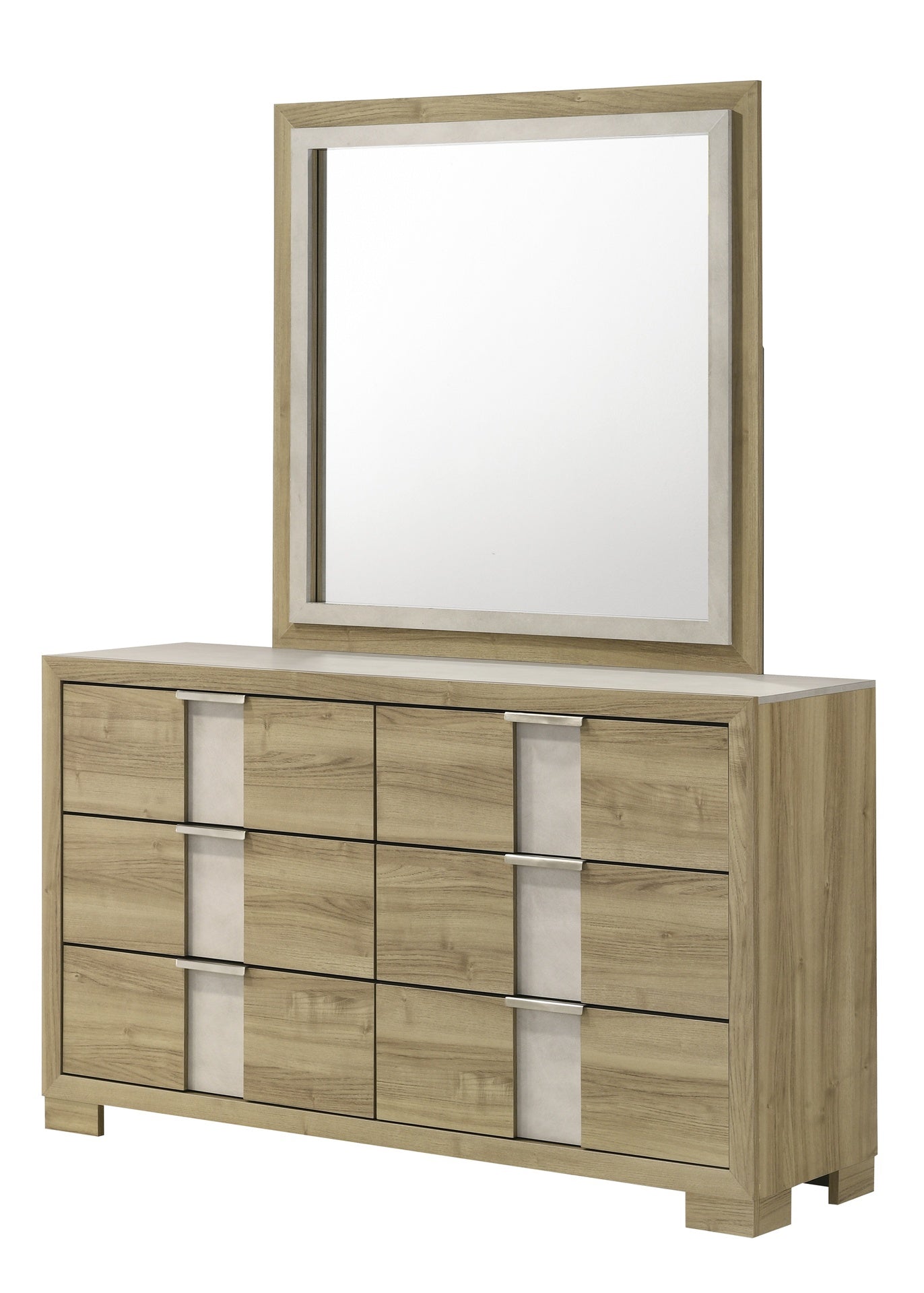 1pc Driftwood Six Drawer Dresser Wooden Bedroom Furniture