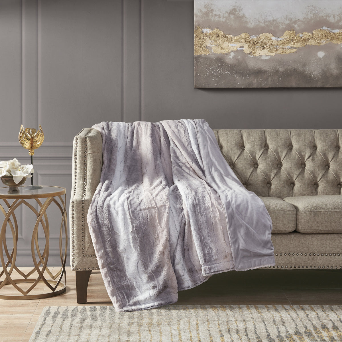 1PC 50x60" Faux Fur Throw