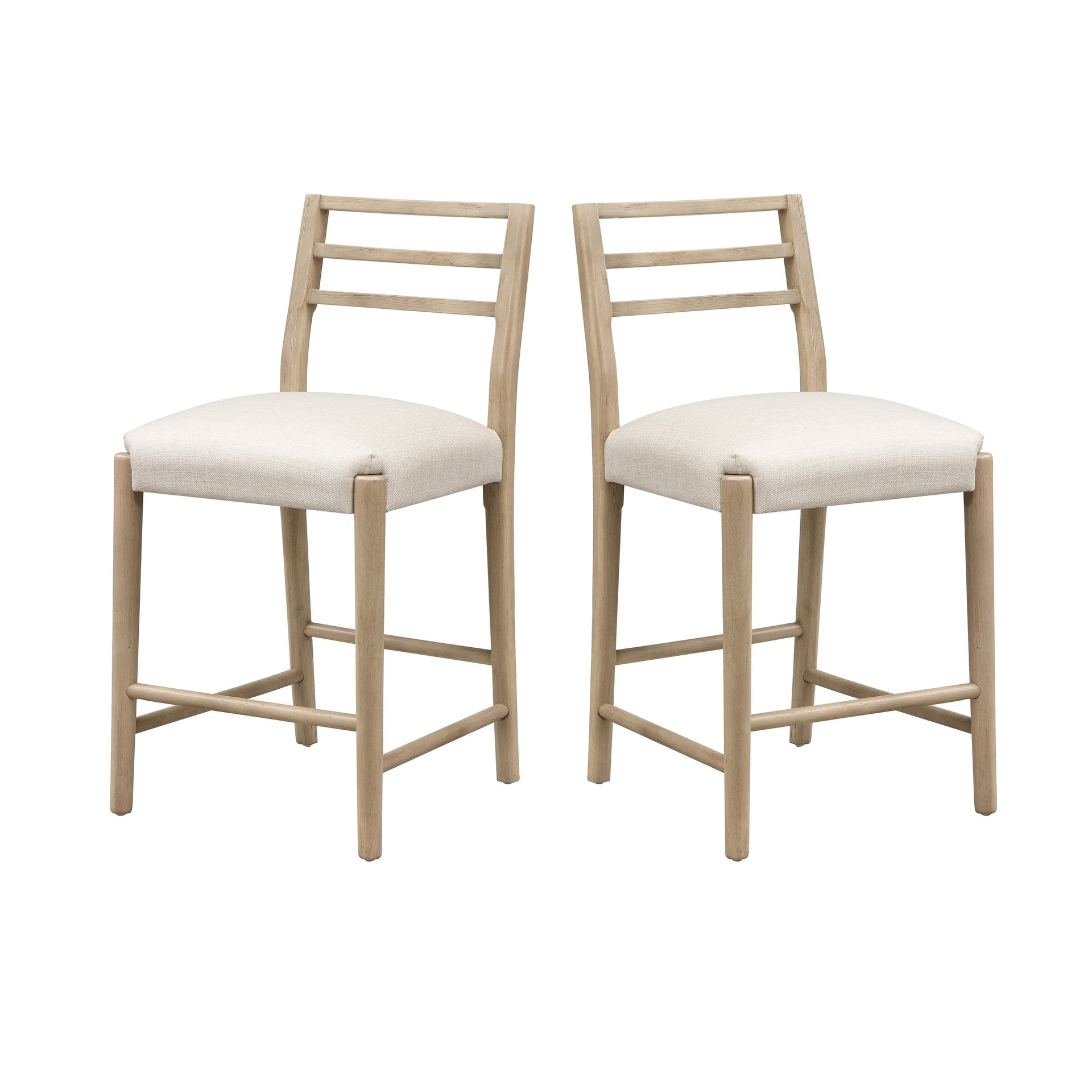 COUNTER STOOL WITH LADDER BACK (SET OF 2)