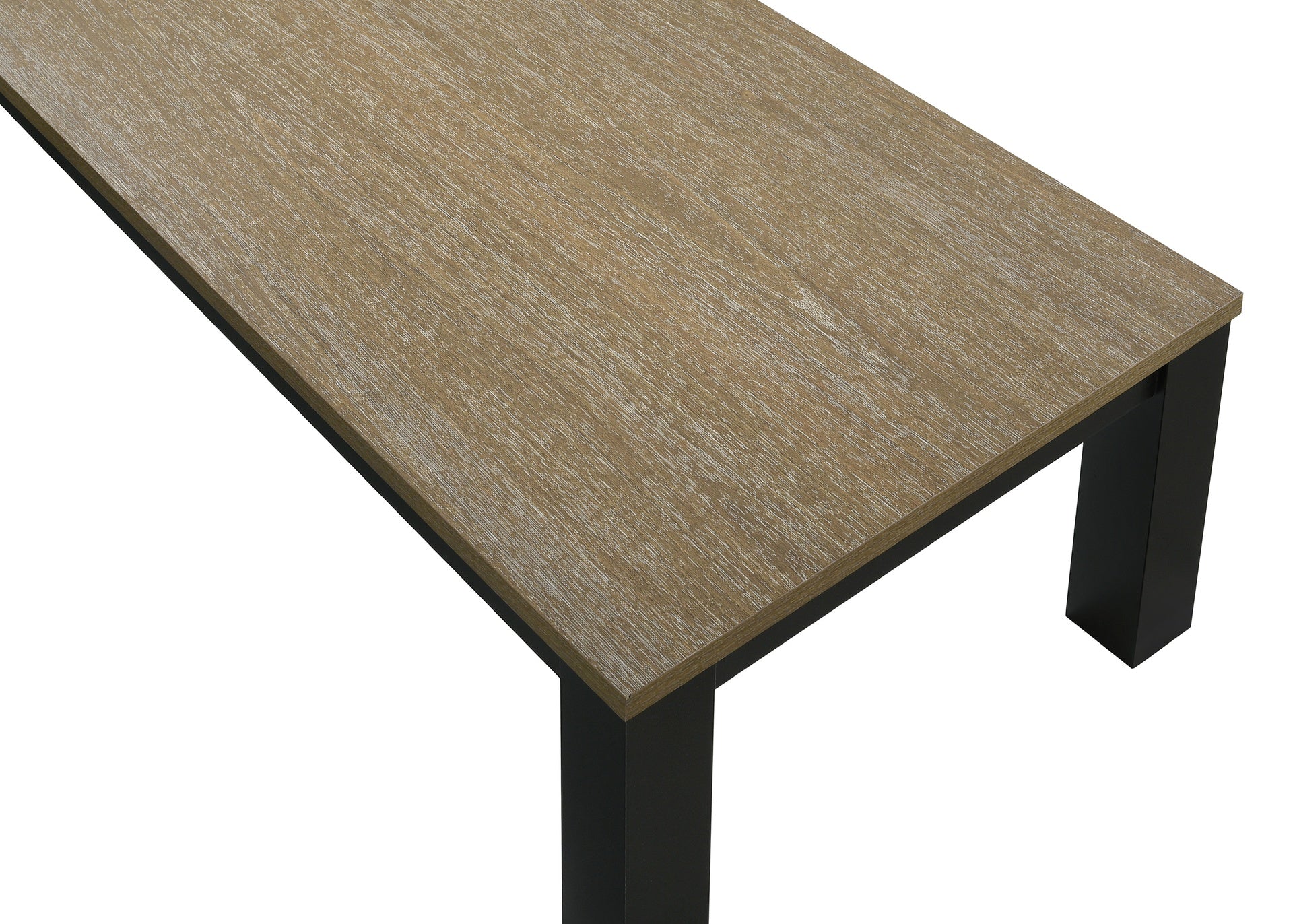 Brown Black 3-Piece Living Room Table Set Table Top Cocktail Table and Two Matching End Tables Wooden Furniture