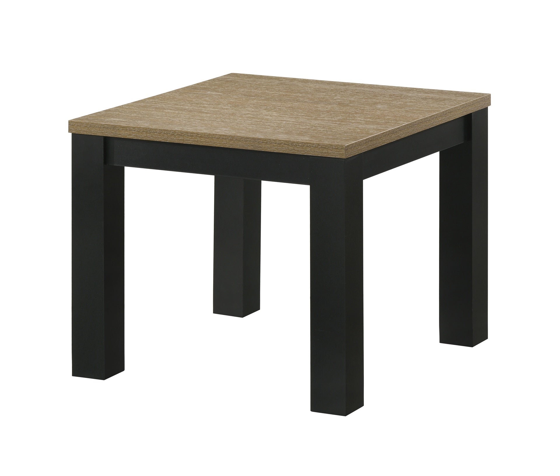 Brown Black 3-Piece Living Room Table Set Table Top Cocktail Table and Two Matching End Tables Wooden Furniture