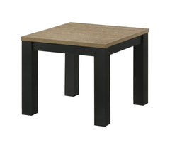 Brown Black 3-Piece Living Room Table Set Table Top Cocktail Table and Two Matching End Tables Wooden Furniture
